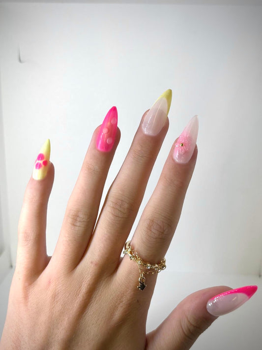 press-on Nails Sun-kissed meli nails