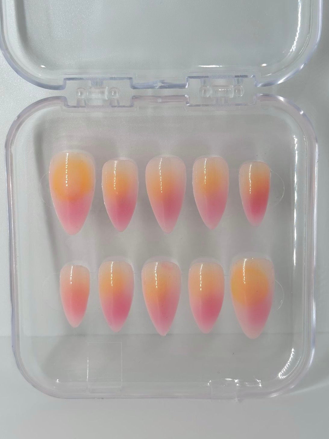 Press-on Nails Golden hour meli nails